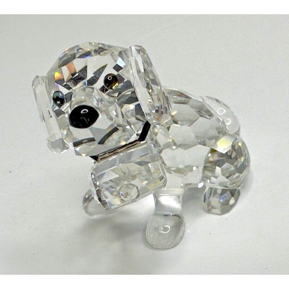 Swarovski Crystal St. Bernard Dog  7619 000 006 Mini Figurine Stunning